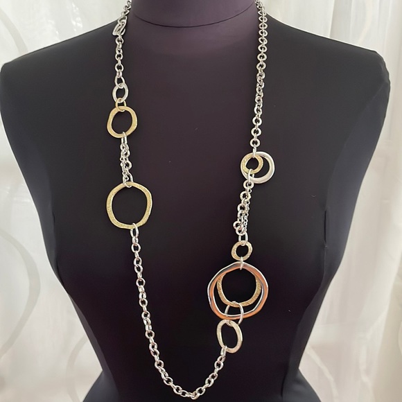 Premier Designs Cutting Edge Necklace + free charm bracelet - Picture 1 of 3